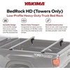 image:imageYAKIMA BedRock HD Low Profile Heavy Duty Truck Bed Rack Towers Set of 4 300 Pound OnRoad Capacity 180 OffRoad Capacity Black