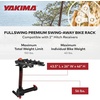 image:imageYakima 4Bike Hitch Mount Carrier for 2 Hitch Only SwingAway Bike Rack for Car Truck amp SUV Vehicles FullSwing 4  Folding Travel Rack for Bicycles