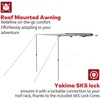 image:imageYakima 65 Foot Lightweight Roof Mounted Awning with Included SKS Lock Easy to Pitch and Super Simple Attachment System OverNOut  Medium