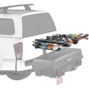 image:imageYakima EXO SnowBank 5 Ski or 4 Snowboard Universal Car Mount Travel Roof Rack with Double Joint Hinge SKS Lock and 1 Button Access Black