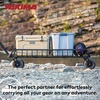 image:imageYakima EXO WarriorWheels Sturdy Heavy Duty Cargo Basket Cart Kit Connects to the EXO GearWarrior Roll up to 110 Pounds with Easy to Grab Handle Black