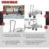 image:imageYakima EXO WarriorWheels Sturdy Heavy Duty Cargo Basket Cart Kit Connects to the EXO GearWarrior Roll up to 110 Pounds with Easy to Grab Handle Black