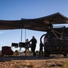 image:imageYakima Freestanding Roof Mounted Awning 270 Degree 80 Sq Ft Travel Sun Protection Canopy wSupport Legs for Left Side of Vehicle OverNOut 270 LG