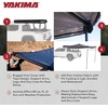 image:imageYakima Freestanding Roof Mounted Awning 270 Degree 80 Sq Ft Travel Sun Protection Canopy wSupport Legs for Left Side of Vehicle OverNOut 270 LG