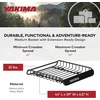 image:imageYakima LoadWarrior Medium Sized Heavy Duty Steel Cargo Basket Roof Rack with Universal Mounting Hardware for All Yakima StreamLine Crossbars Black
