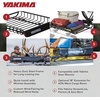 image:imageYakima LoadWarrior Medium Sized Heavy Duty Steel Cargo Basket Roof Rack with Universal Mounting Hardware for All Yakima StreamLine Crossbars Black