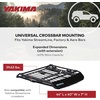 image:imageYakima OffGrid Large Premium Cargo Basket Roof Rack with Quick Release Mounting System and Removable Fairing and Accessory Bars BlackMedium