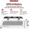 image:imageYakima OffGrid Large Premium Cargo Basket Roof Rack with Quick Release Mounting System and Removable Fairing and Accessory Bars BlackMedium