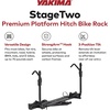 image:imageYakima Platform Hitch Bike Rack Rear Vehicle Bicycle Carrier w Tilting Tray for 2 Bikes Fits 16 to 29 Inch Wheel Size StageTwo 2 Anthracite
