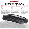 image:imageYakima SkyBox NX 16 LG Rooftop Cargo Carrier Hard Top Shell Box with SKS Lock Fits Streamline Crossbars 16 Cubic Feet Black  Car and SUV Roof Storage for Luggage and Travel AccessoriesNX 22