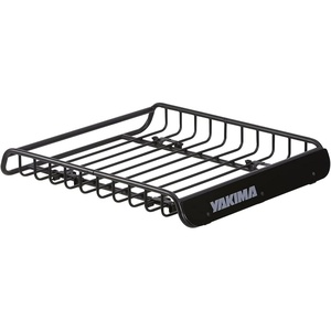 image:imageYakima LoadWarrior Medium Sized Heavy Duty Steel Cargo Basket Roof Rack with Universal Mounting Hardware for All Yakima StreamLine Crossbars Black