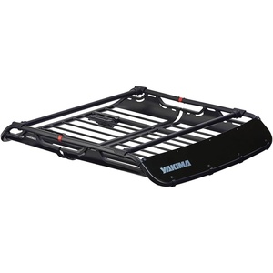image:imageYakima OffGrid Large Premium Cargo Basket Roof Rack with Quick Release Mounting System and Removable Fairing and Accessory Bars BlackLarge