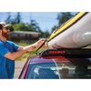 image:imageYakima EasyTop Temporary Roof Rack with Heavy Duty Straps Double Latching Buckle and Tie Down Rope for Boats Skis and Snowboards Black