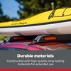 image:imageYakima EasyTop Temporary Roof Rack with Heavy Duty Straps Double Latching Buckle and Tie Down Rope for Boats Skis and Snowboards Black