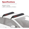 image:imageYakima EasyTop Temporary Roof Rack with Heavy Duty Straps Double Latching Buckle and Tie Down Rope for Boats Skis and Snowboards Black