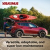 image:imageYakima JayLow JCradle Rooftop Kayak Mount for 1 or 2 Kayaks  Car Roof Rack Carrier for Round Square Factory or Aerodynamic Crossbars Holds 1 Boat Up to 80 Pounds or 2 Boats Up to 110 Pounds Total