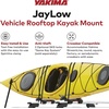 image:imageYakima JayLow JCradle Rooftop Kayak Mount for 1 or 2 Kayaks  Car Roof Rack Carrier for Round Square Factory or Aerodynamic Crossbars Holds 1 Boat Up to 80 Pounds or 2 Boats Up to 110 Pounds Total